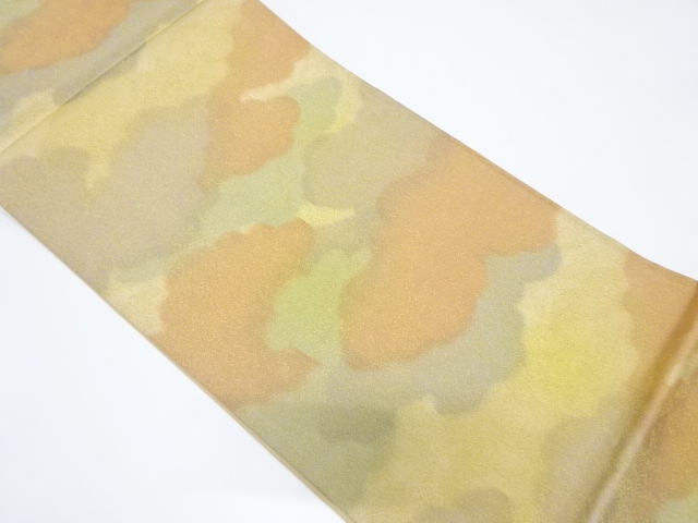 JAPANESE KIMONO / VINTAGE UNUSED FUKURO OBI / TSUZURE / WOVEN CLOUD